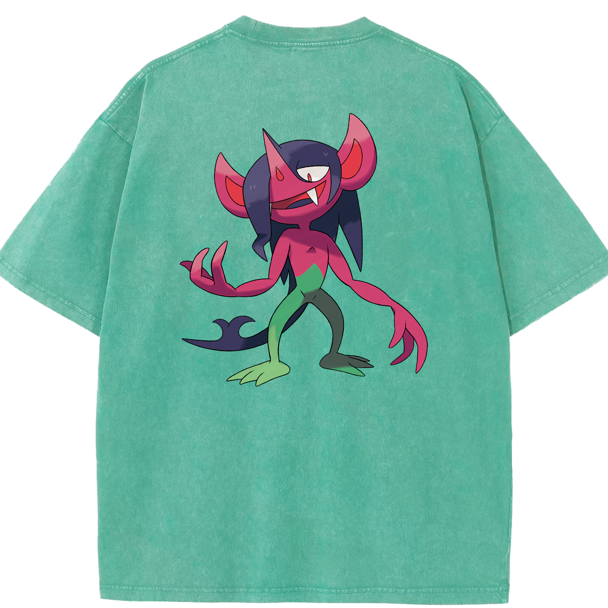 （画像用） ポケットモンスター Pokémon 綿100% ヴィンテージ風 半袖Tシャツ（背面プリント）